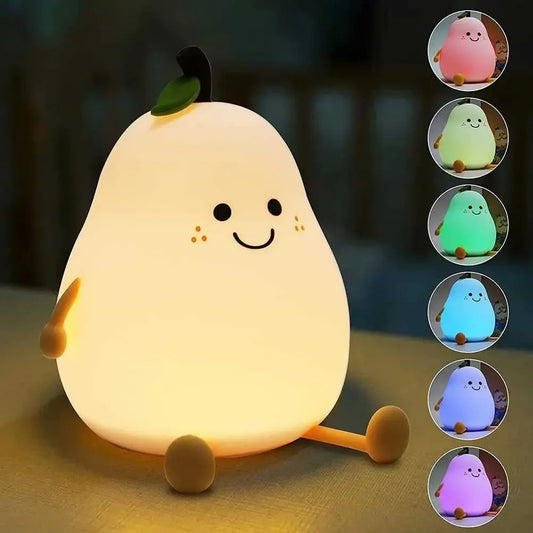 Pear Shaped Cute Silicone Nightlight